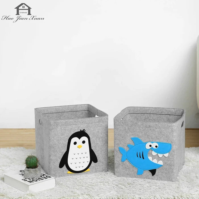 Foldable Toy Storage Box – Cute Organizer for Kids’ Room