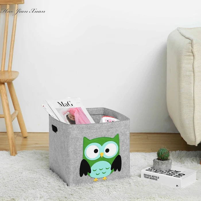 Foldable Toy Storage Box – Cute Organizer for Kids’ Room