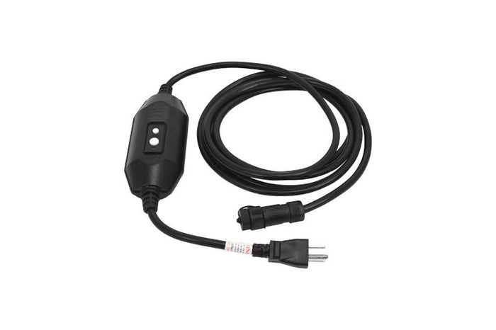 GFCI safety plug for outdoor snow melt mats