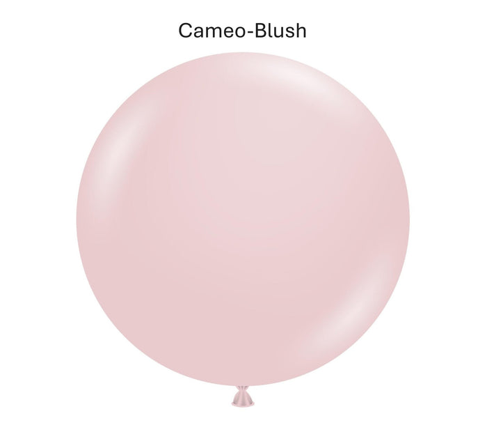 Cameo blush round balloon.