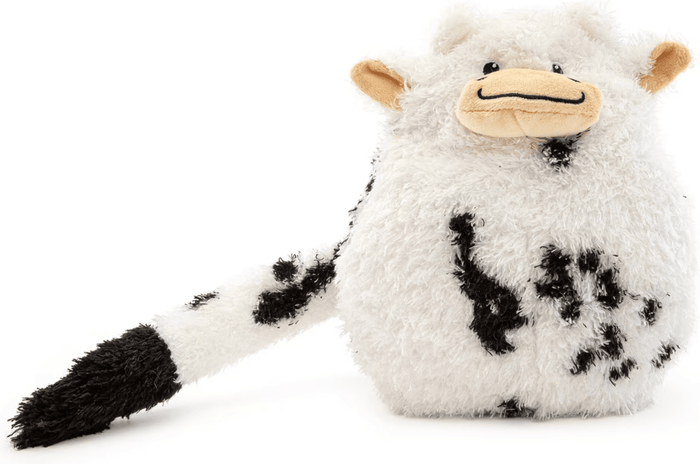 GURU Hide - A - Tail Cow Crinkle & Squeak Puzzle Dog Toy, Medium & Large - Glad Dogs Nation | ALL Profits Donated