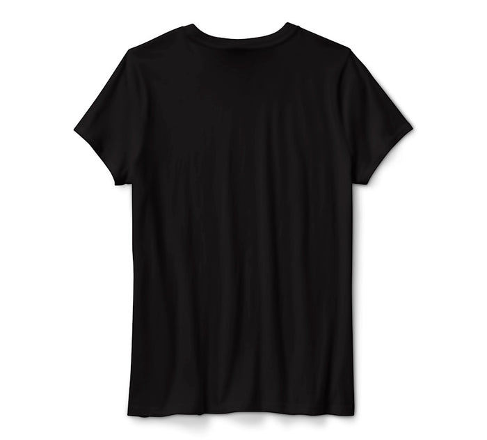 HARLEY-DAVIDSON® WOMENS TEE KNIT BLACK