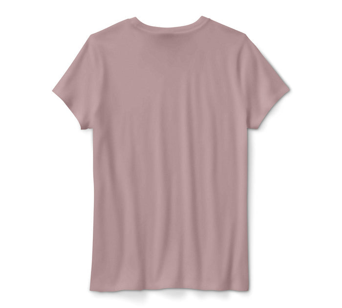 HARLEY-DAVIDSON® WOMENS TEE KNIT PINK