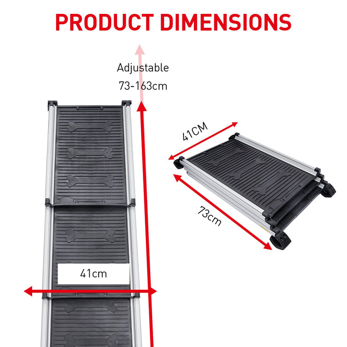 NNEDPE Heavy-Duty Aluminium Telescopic Pet Ramp-2
