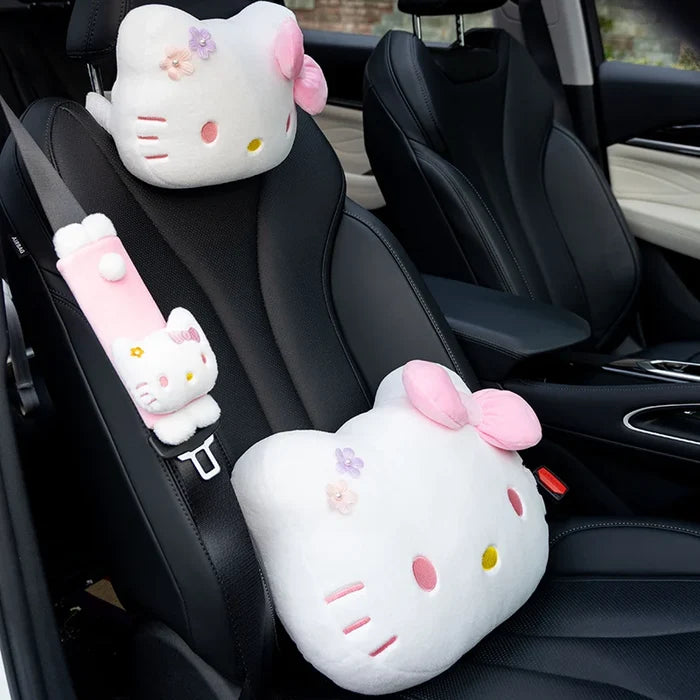 Hello Kitty Car Neck Pillow Plush Headrest Support Comfort