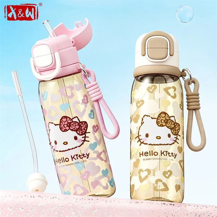 Hello Kitty PPSU Water Bottle 660ML Leakproof Kids Cup