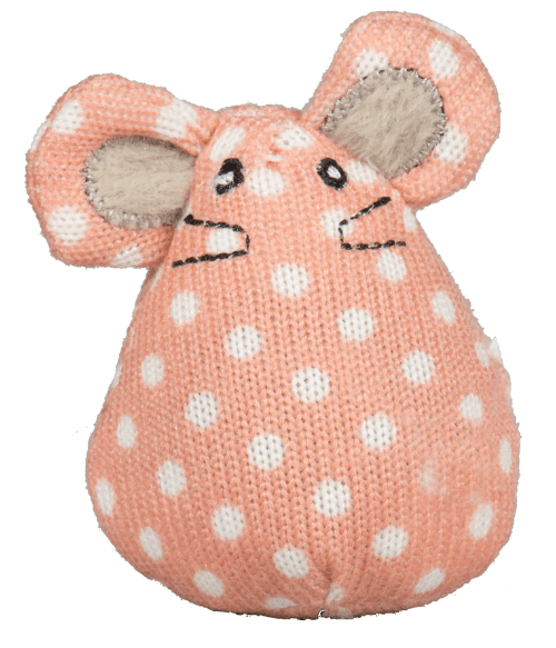 HuggleKats Organic Catnip Mice Cat Toys: 4 Polka Dot Colors - Glad Dogs Nation | ALL Profits Donated