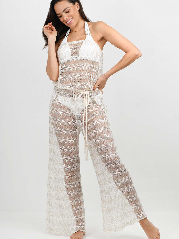 Model wearinmg the Ibiza jumpsuit by NAIA Beach