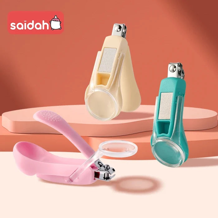 Infant Baby Nail Clippers with Magnifier for Safe Trimming
