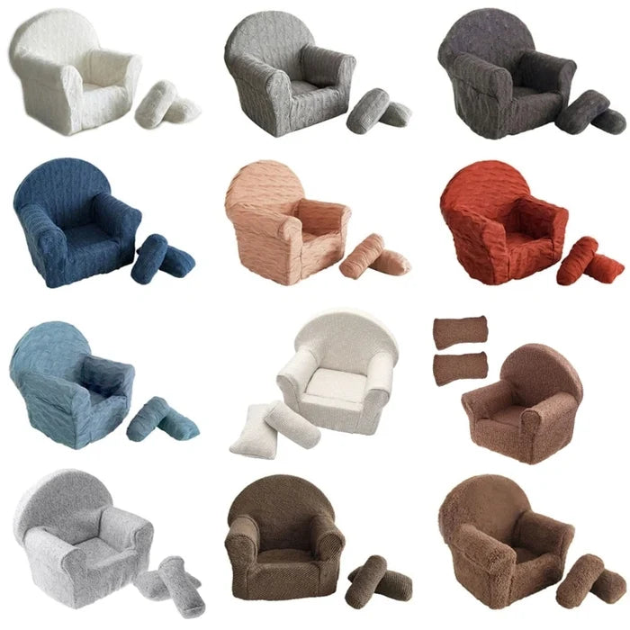 Infant Mini Sofa for Photoshoot – Comfortable & Portable Seat