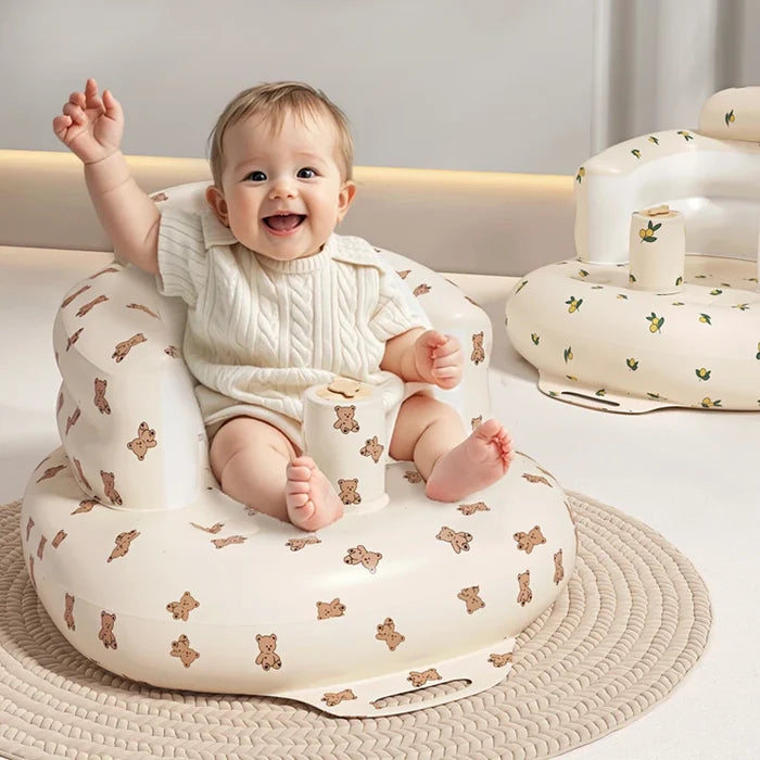 Inflatable Baby Seat for Safe Sitting & Feeding Support