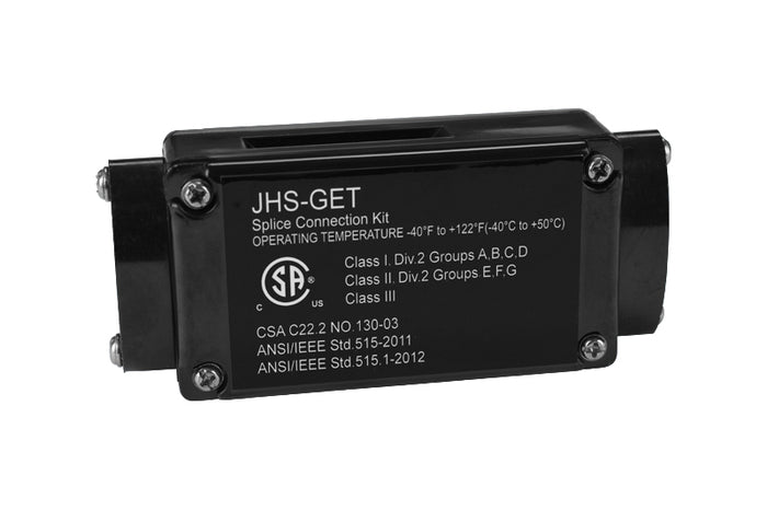 Inline splice kit for snow melt roof cable systems