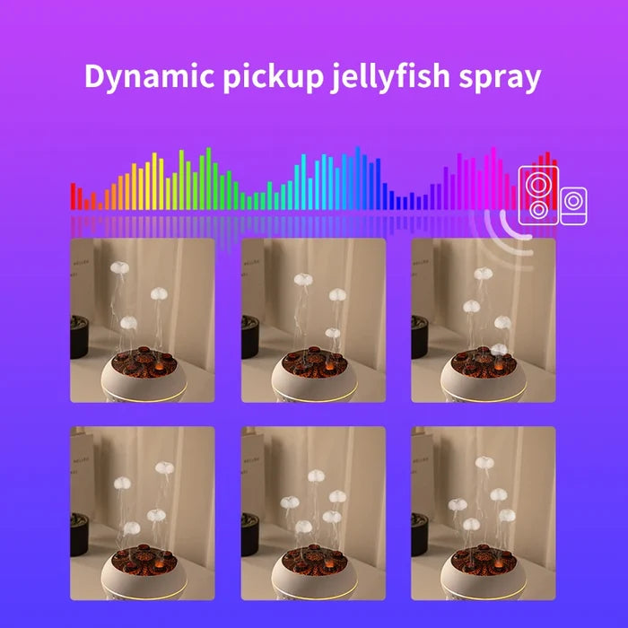 Jellyfish Air Humidifier – 250ml Aromatherapy Diffuser & Night Light