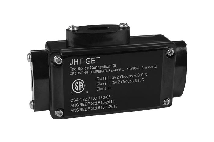 Junction box connection kit for roof de-icing systems