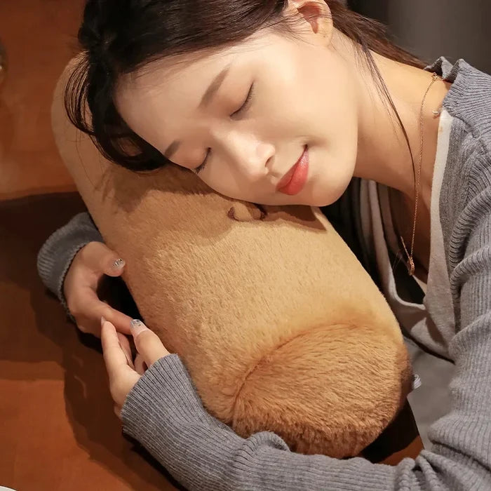 Kawaii Capybara Plush Pillow – Soft Huggable Cushion | 60x40cm & 70x50cm | Capybara Gift | Sofa Bed Bedroom Decor