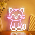 Kawaii Cat Neon Light – Cute LED-Style Room Decor | 5V USB Powered