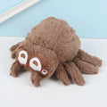 Kawaii Cute Spider Plushie – Soft Stuffed Spider Toy | Brown, Grey & Pink | 11x17cm
