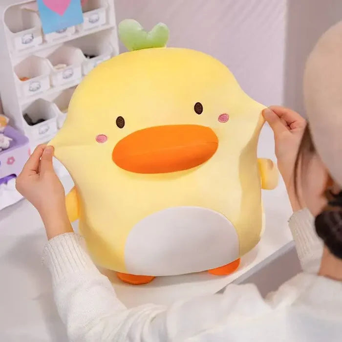 Kawaii Derpy Duck Plushie – Giant 45cm Squishy Duck Stuffed Animal | Funny Cute Gift