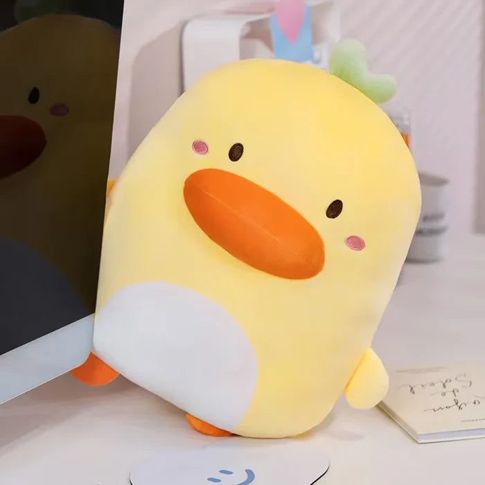 Kawaii Derpy Duck Plushie – Giant 45cm Squishy Duck Stuffed Animal | Funny Cute Gift