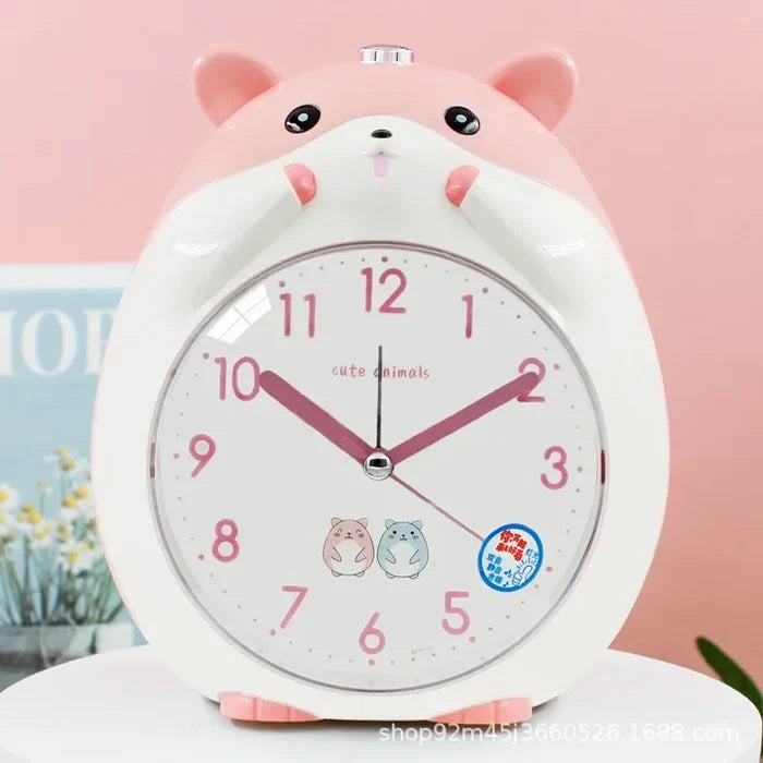 Kawaii Hamster Alarm Clock with Night Light | Kids Bedside Decor