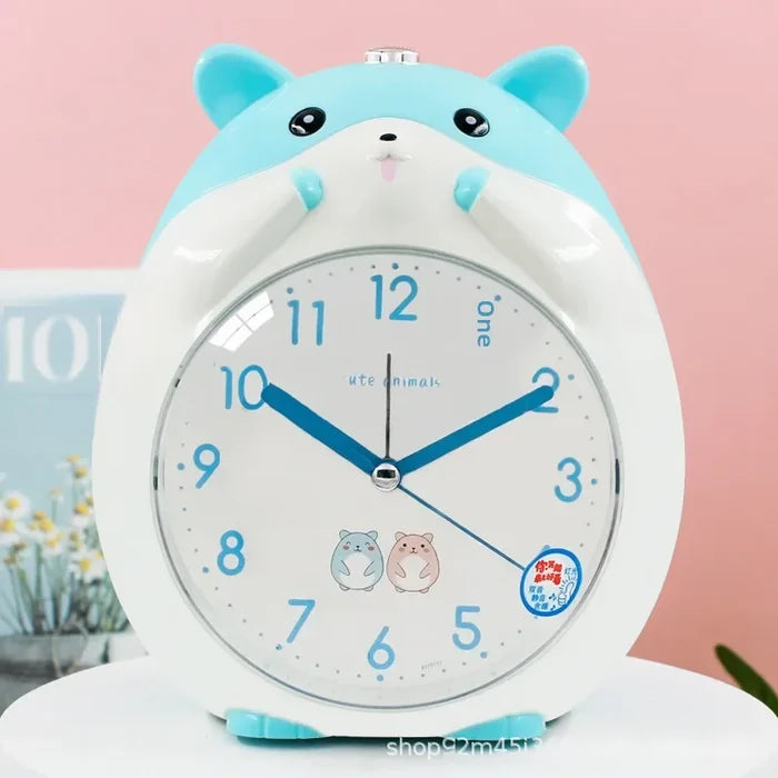 Kawaii Hamster Alarm Clock with Night Light | Kids Bedside Decor