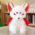 Kawaii Kitsune Fox Plushie – Mystical Japanese Fox Stuffed Animal | Red & Blue | 38cm