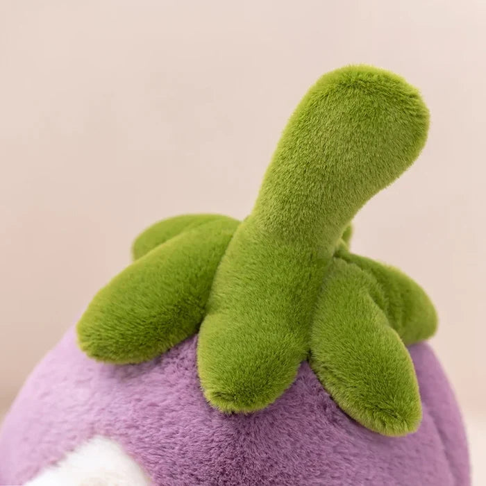 Kawaii Penguin Eggplant Plushie | Funny Vegetable Animal Toy
