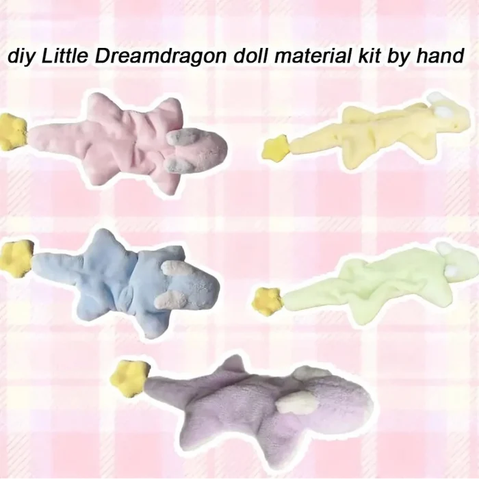 Kawaii Star Dragon Plushie Craft Kit – Sew Your Own Dragon | Gift for Kids & Teens