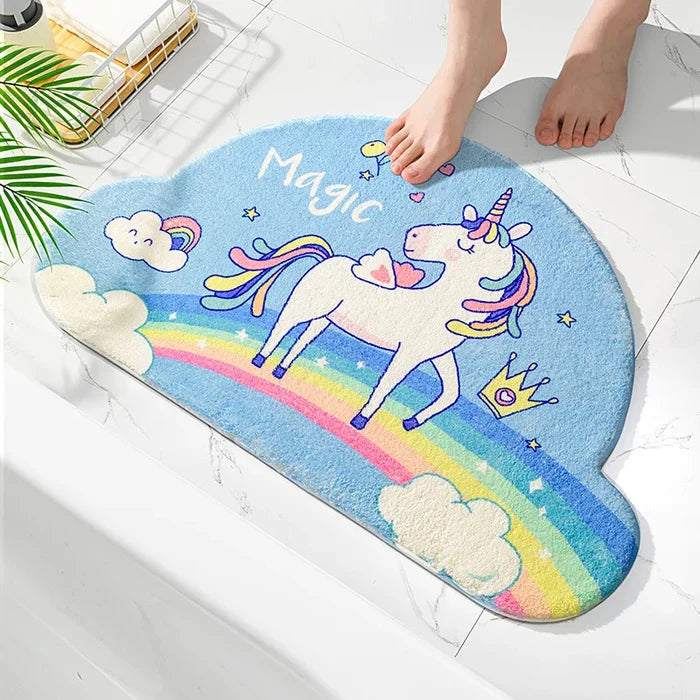 Kawaii Unicorn Car Floor Mat – Cute Polyester Auto Floor Cover | 40x60cm | 6 Designs