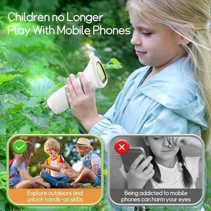 Kids Digital Microscope 1000x with Camera & LED Learning Tool
