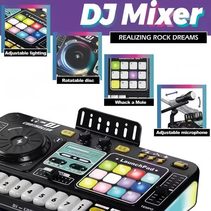 Kids DJ Mixer Toy Keyboard – Fun Music Learning Play