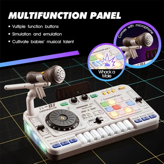 Kids DJ Mixer Toy Keyboard – Fun Music Learning Play