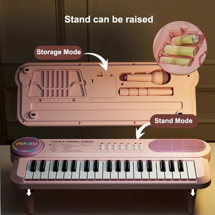 Kids Electric Piano 37-Key with Mic – Fun Learning Toy