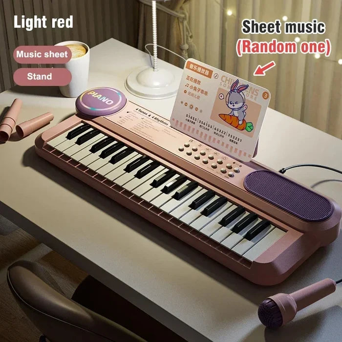 Kids Electric Piano 37-Key with Mic – Fun Learning Toy