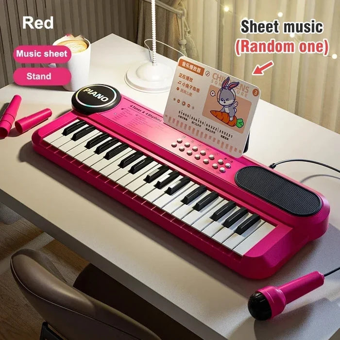 Kids Electric Piano 37-Key with Mic – Fun Learning Toy