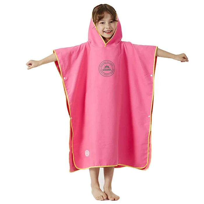 Kids Hooded Bath Towel – Quick-Dry Absorbent Comfort Cape