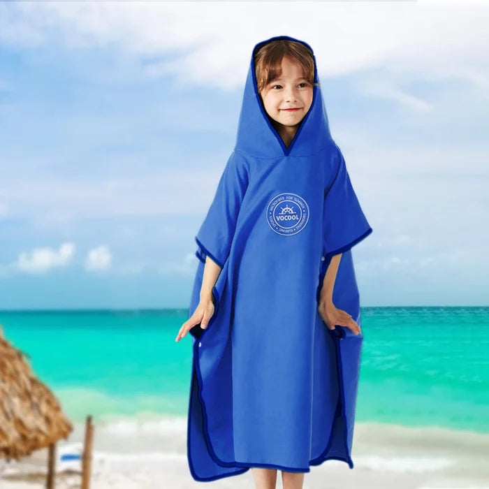 Kids Hooded Bath Towel – Quick-Dry Absorbent Comfort Cape