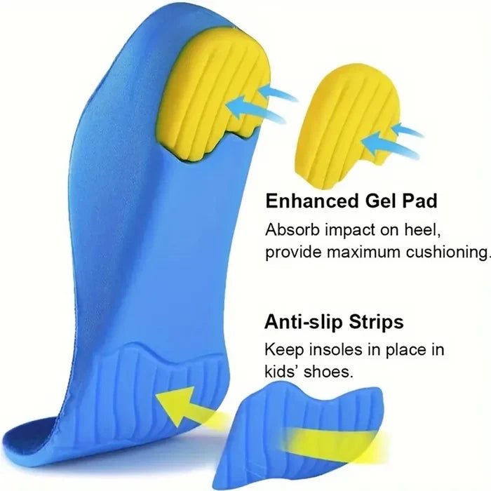 Kids Orthotic Insoles for Flat Feet – Arch Support & Comfort