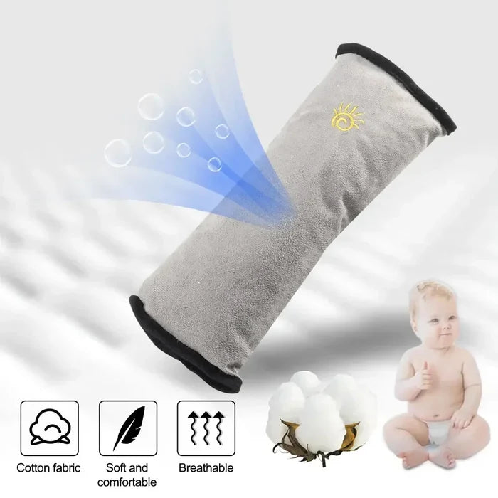 Kids Seat Belt Pillow – Soft Shoulder & Head Support for Car Trips