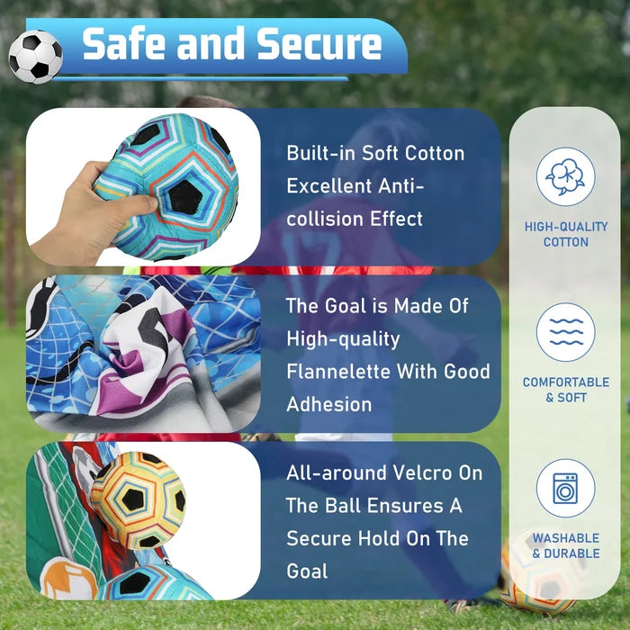 Kids Soccer Sticky Goal Toy for Indoor & Outdoor Training