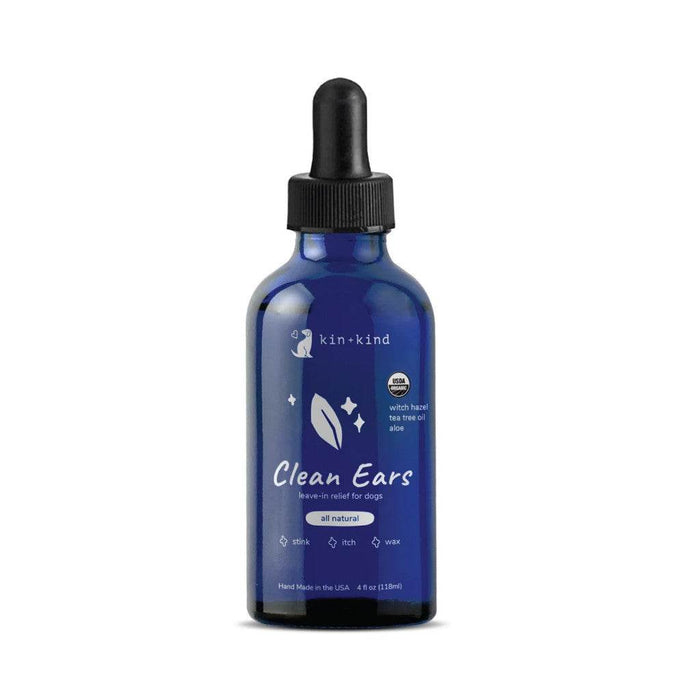 Kin+Kind Natural Kitty Ear Cleaner Organic Clean Ears 4oz