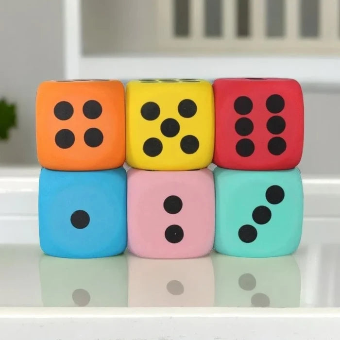 Large Foam Dice – Soft Counting Toy for Kids’ Math Fun