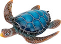 Large Sea Turtle Garden Statue - Hand-Cast Stone and Resin Ocean Decor