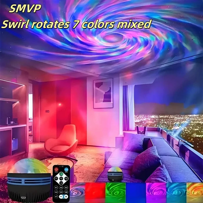LED Galaxy Projector Night Light – Starry Sky Atmosphere Lamp