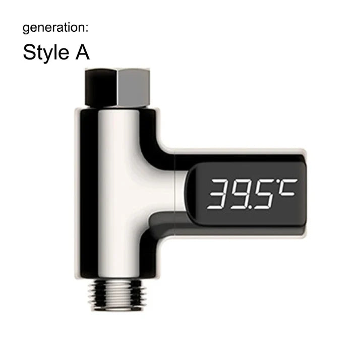 LED Water Shower Thermometer – Safe, Battery-Free Display