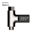 LED Water Shower Thermometer – Safe, Battery-Free Display