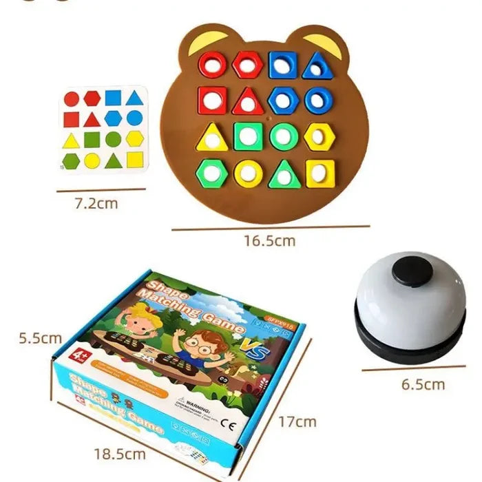 Little Bear Geometry Puzzle – Montessori Learning & Fun