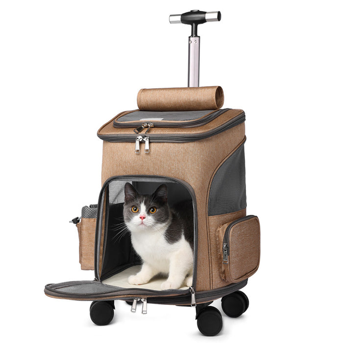 Luxury Rolling Pet Travel Carrier