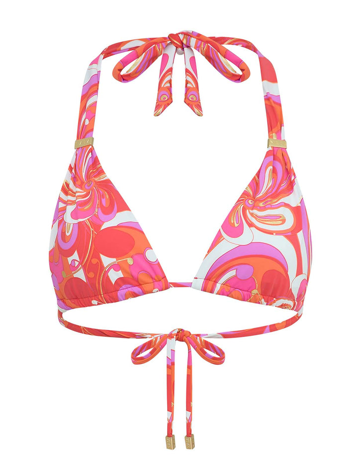 Maia Bikini in Dolce Vita Print by NAIA Beach  Luxury Swimwear SS26 The Golden Hour collection