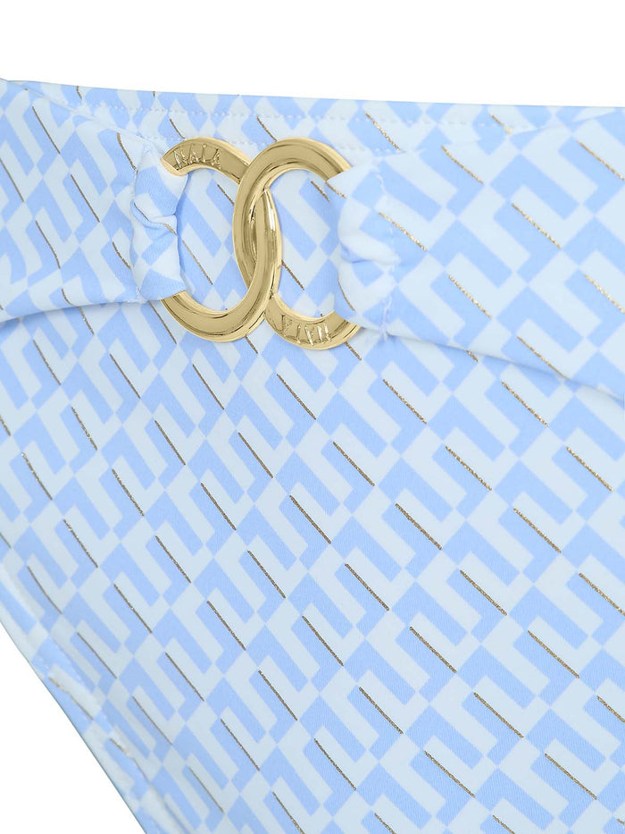 Elba bikini in blue geo   - SS26 The Golden Hour Collection NAIA Beach